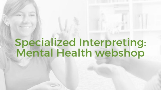 Specialized Interpreting- Mental Health webshop